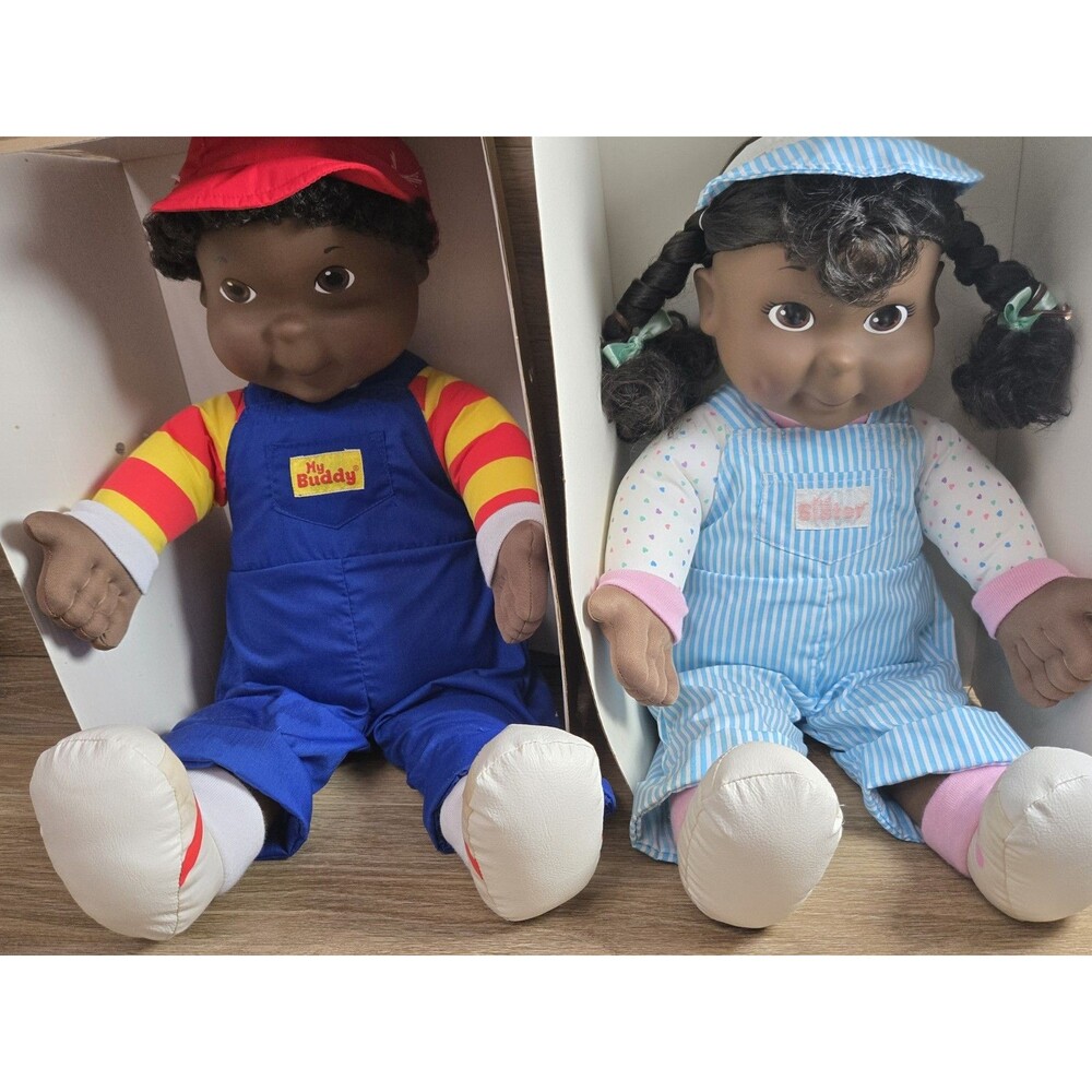 My Buddy & Kid Sister Vtg Doll African American New (Damaged) 90s Playskool RARE